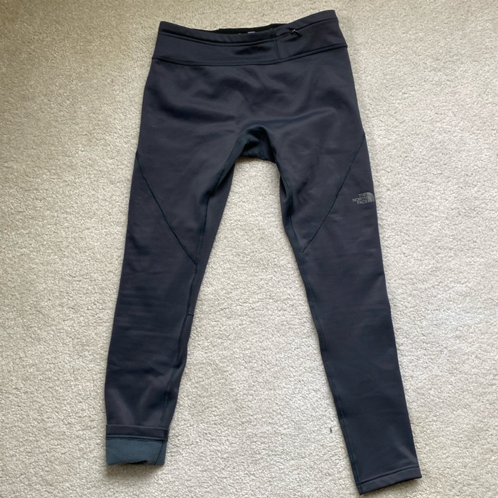 North Face Charcoal Black Fleece Leggings